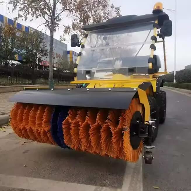 High Speed Small Snowplow Machine Portable Driving Snow Plow Winter Road Sanitation Snow Clearing Removal Machine