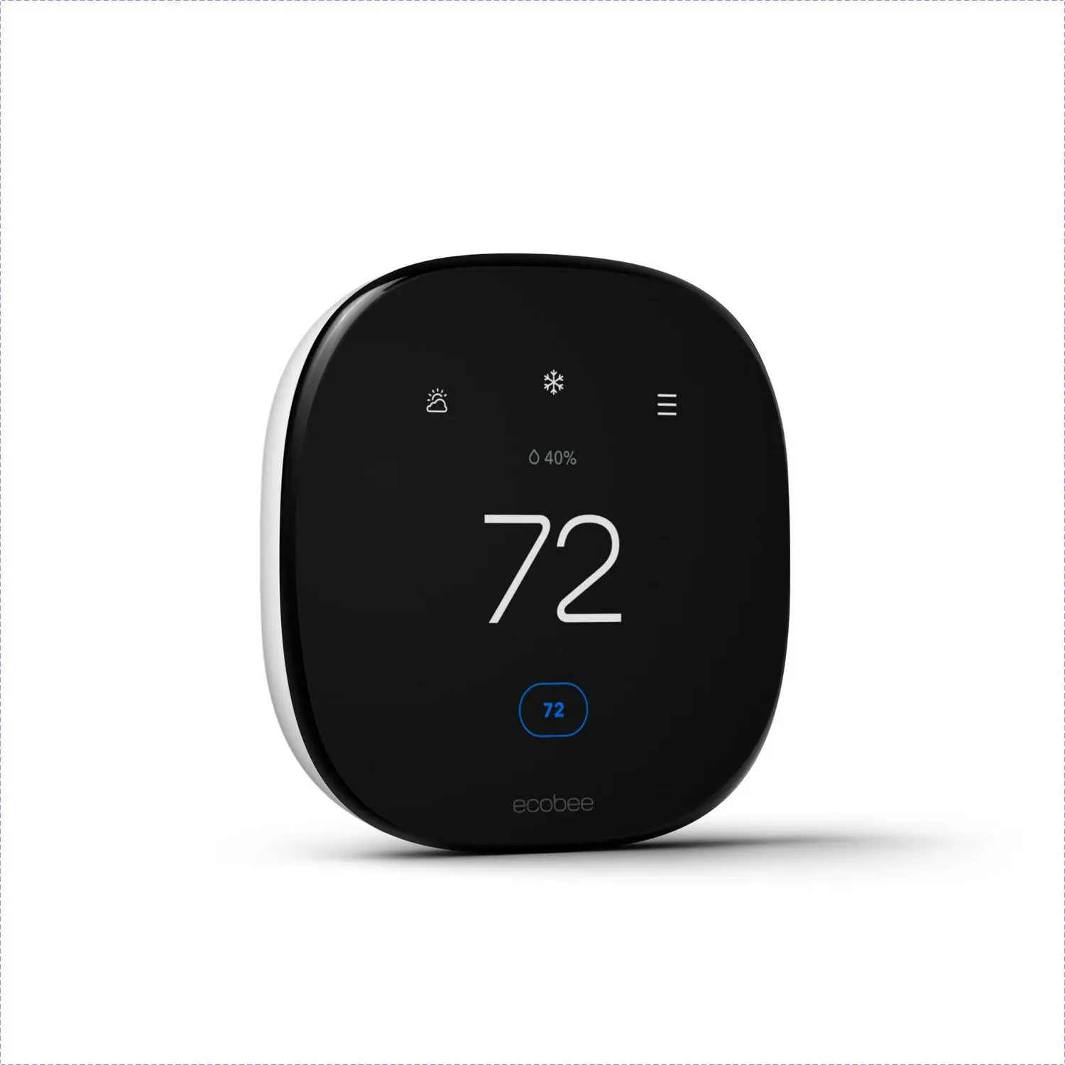 ecobee Smart Thermostat Enhanced Black Smart Thermostat with Wi-Fi Compatibility