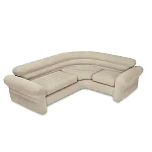 Intex Inflatable Corner Living Room Neutral Sectional Sofa