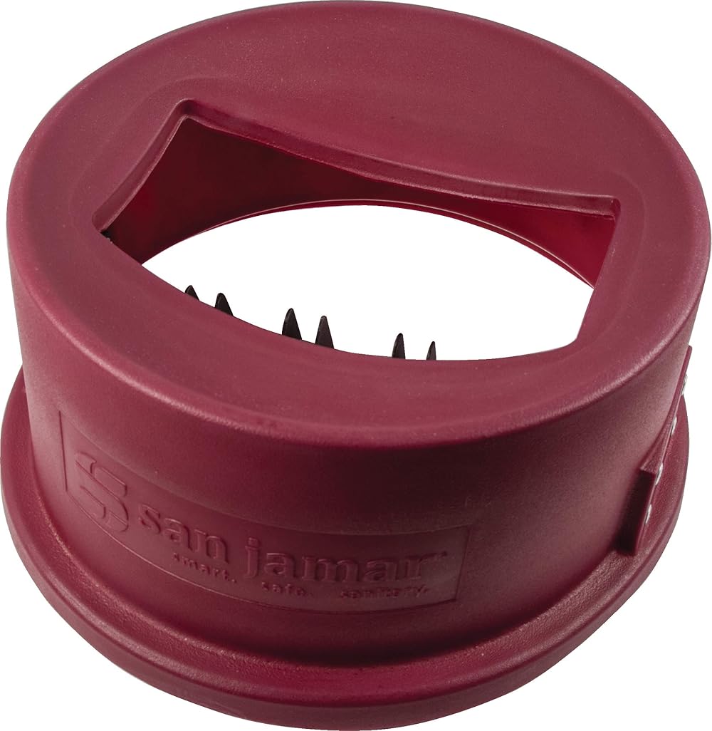 San Jamar KA1951 Katchall Rugged Flatware Retriever Depth, Red, for Slim Jim Trash Container