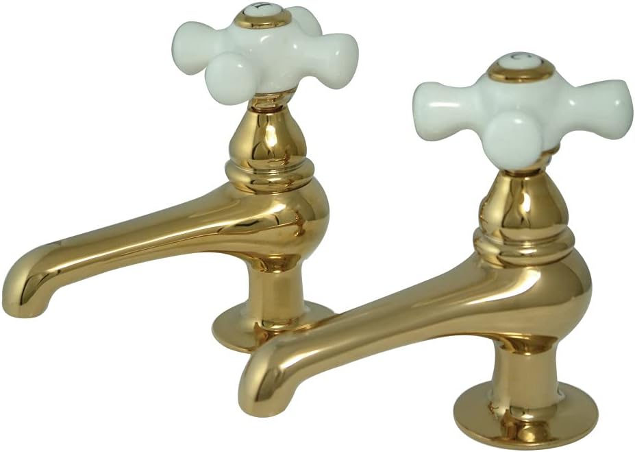 Kingston Brass KS3202PX Restoration Basin Tap Faucet, Polished Brass