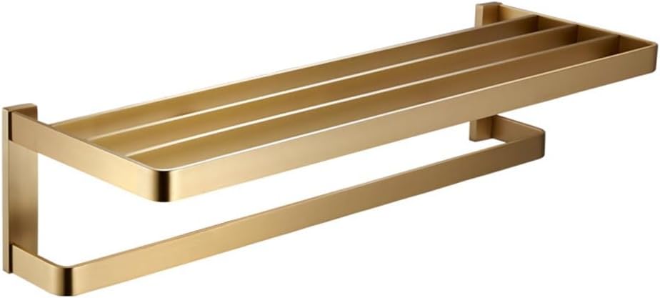 Stainless Steel Dark Gray Thickened Bath Towel Rack Bathroom Shelf Bathroom Towel Racks