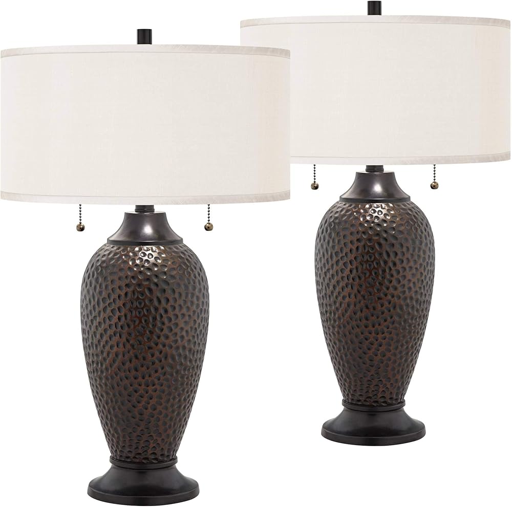 Franklin Iron Works Industrial Rustic Table Lamps 24 1/2