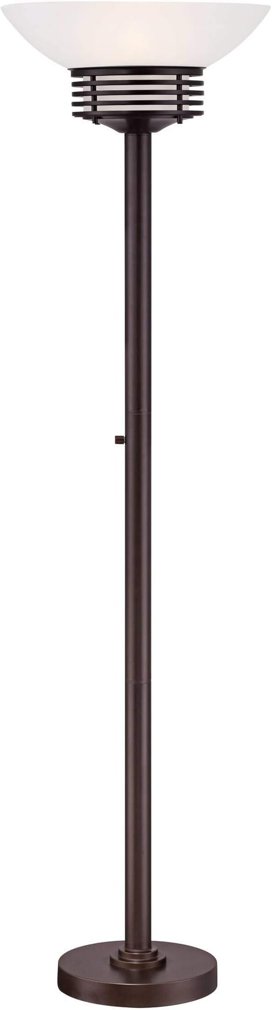 Possini Euro Design Light Blaster Modern Retro Torchiere Floor Lamp Standing 72.5