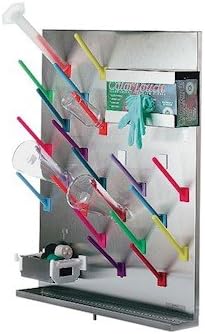 Modular Stainless Steel Drying Rack, 32 White pegs