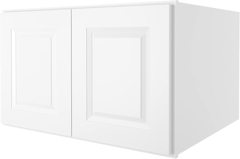 LOVMOR Wall-Mounted Storage Cabinet, Refrigerator Wall Kitchen Cabinet, Storage Cabinet for Kitchen, Bathroom, 24