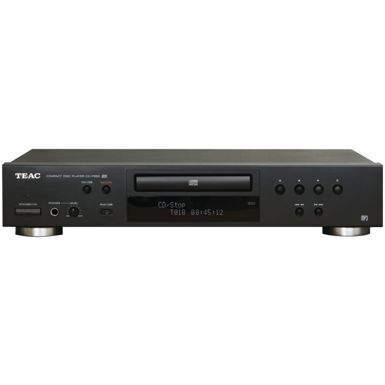 TEAC CD-P650 CD Player with USB & Digital Interface for iPod