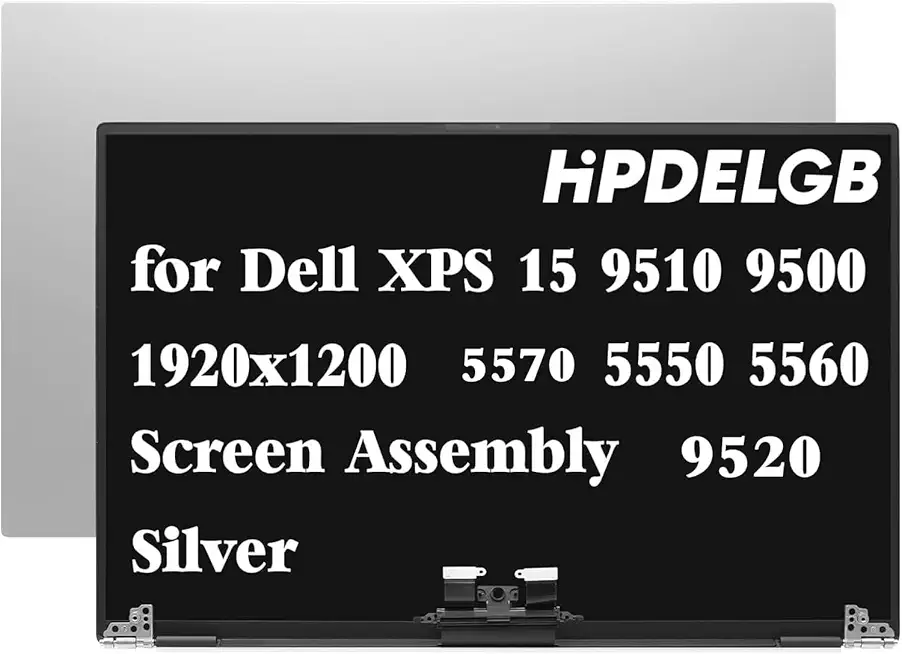Replacement for Dell XPS 15 9510 9520 9500 Precision 5550 5560 5570 LCD Display Screen Assembly 15.6