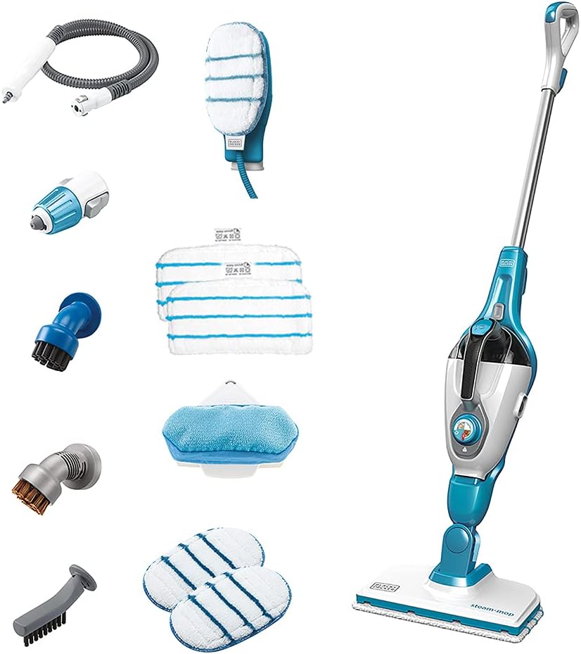 BLACK+DECKER HSMC1361SGP 7-in-1 STEAM MOP with SteamGlove Handheld Steamer