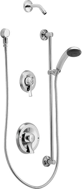 Moen T8342NH Commercial Posi-Temp Pressure Balancing Shower and Handshower Trim, Valve Required,s, Showerhead Sold Separately, Chrome
