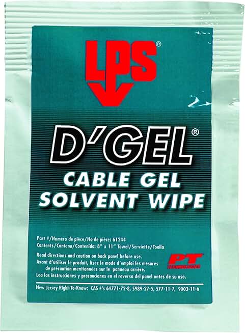 LPS D'Gel Cable Gel Solvent (Pack of 144)