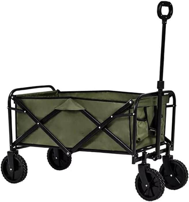 Outdoor Folding Trolley Portable Camping Picnic Lever Car Light Trolley Small Pull cart (Color : E, Size : 105 * 52 * 102cm)