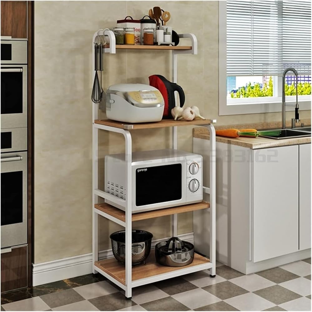 Microwave Stand Microwave Oven Rack Microwave Rack 3 Tier Microwave Oven Rack Kitchen Shelf Home Cabinet Kitchen Shelf Microwave Oven Cabinet Floor Standing Shelf Microwave Shelf Microwave Stand Shelf
