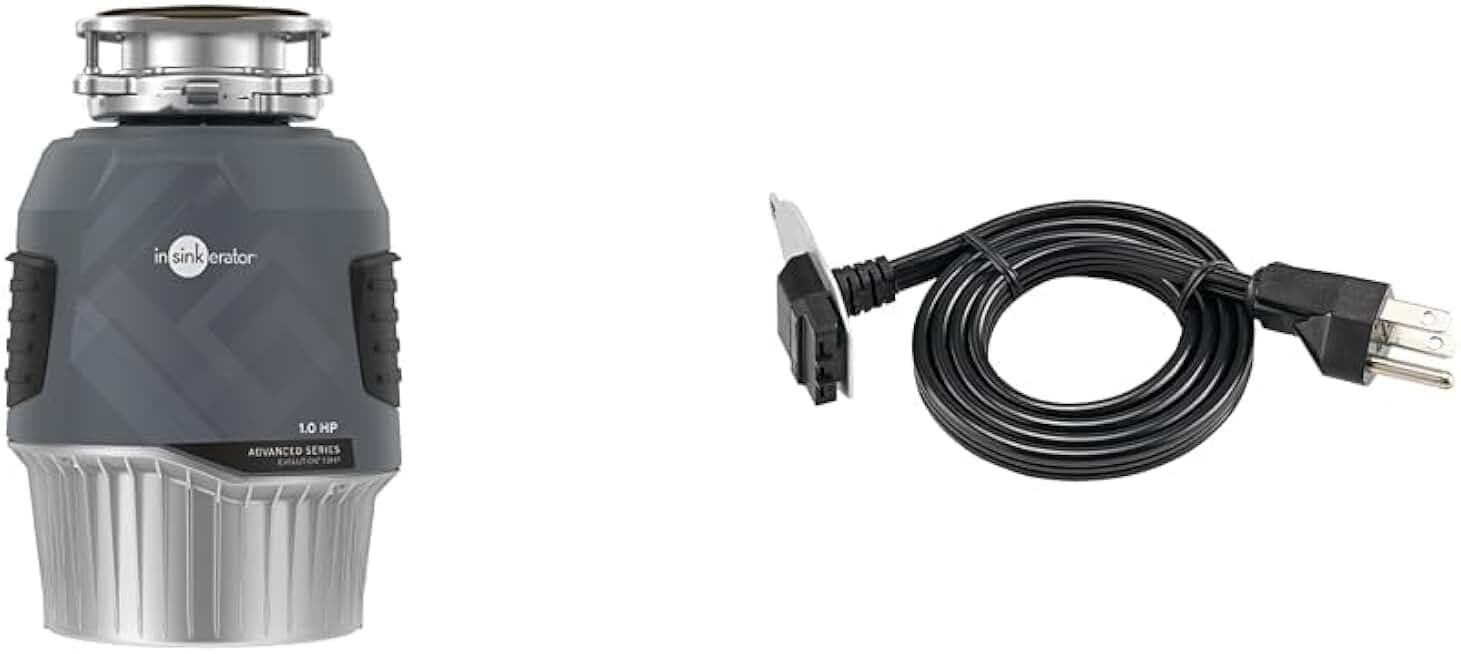 InSinkErator EVOLUTION 1HP 1 HP & Garbage Disposal EZ Connect 3-Foot Power Cord for EZ Connect Power and Advanced Series Continuous Feed Food Waste Disposer Models, CRD-EZ