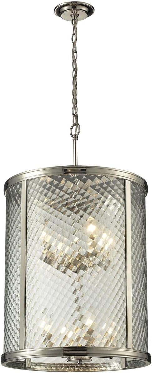 31463/8 Chandler 18'' Wide 8-Light Pendant in Polished Nickel