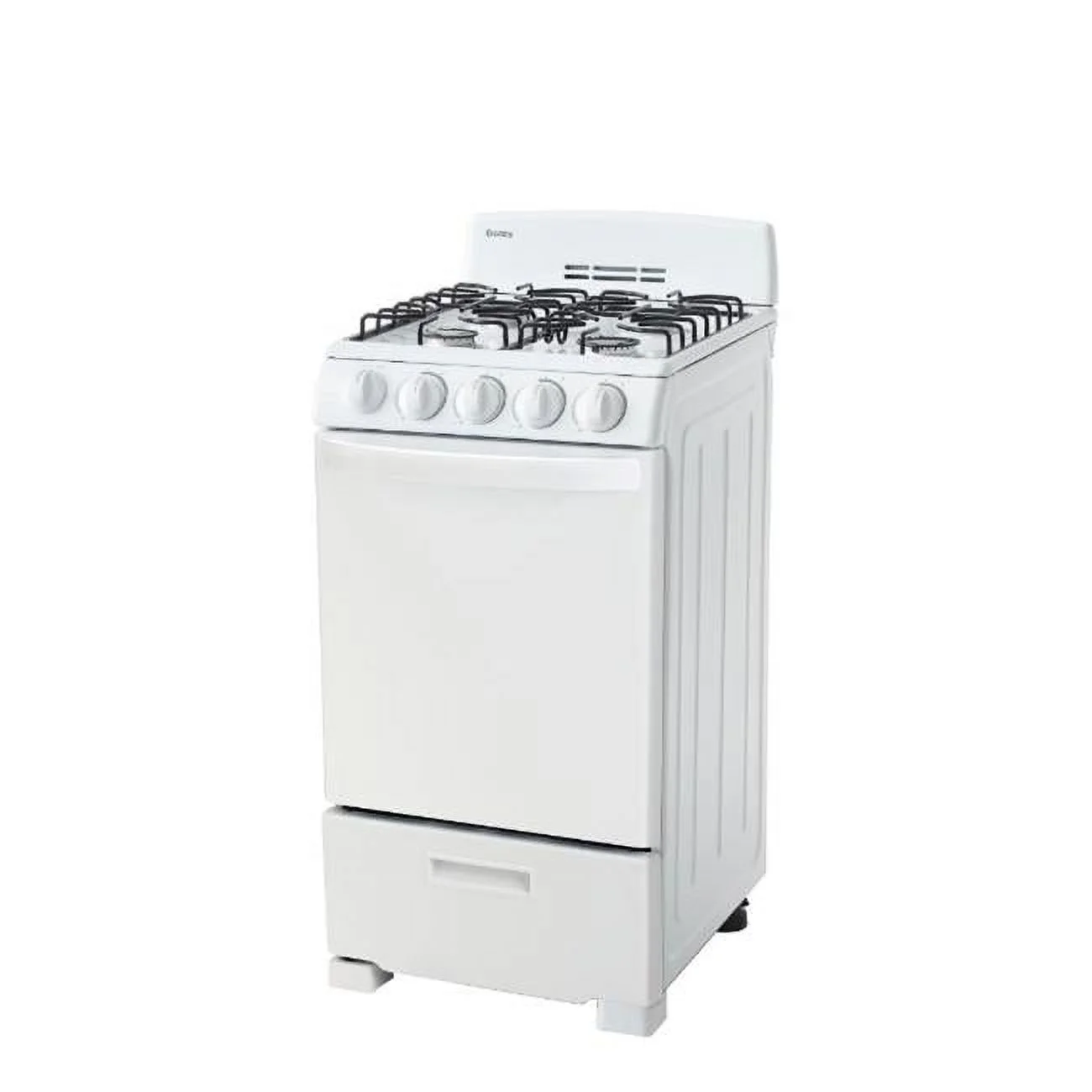 20 in. Free Standing Gas Range, White