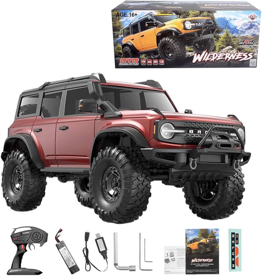 Minden HB-R1001 1/10 2.4G RC Car Model, Electric 4WD Climbing Vehicle, for Boys and Girls (RTR Version)