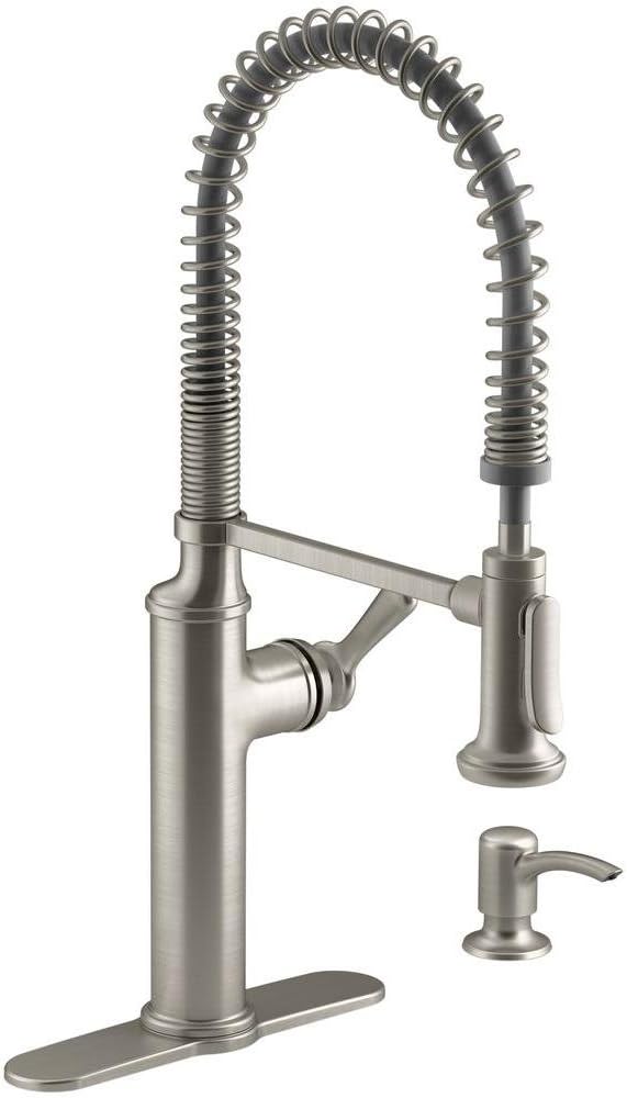 Kohler K-R10651-SD-VS Sous Kitchen Sink Faucet, Vibrant Stainless