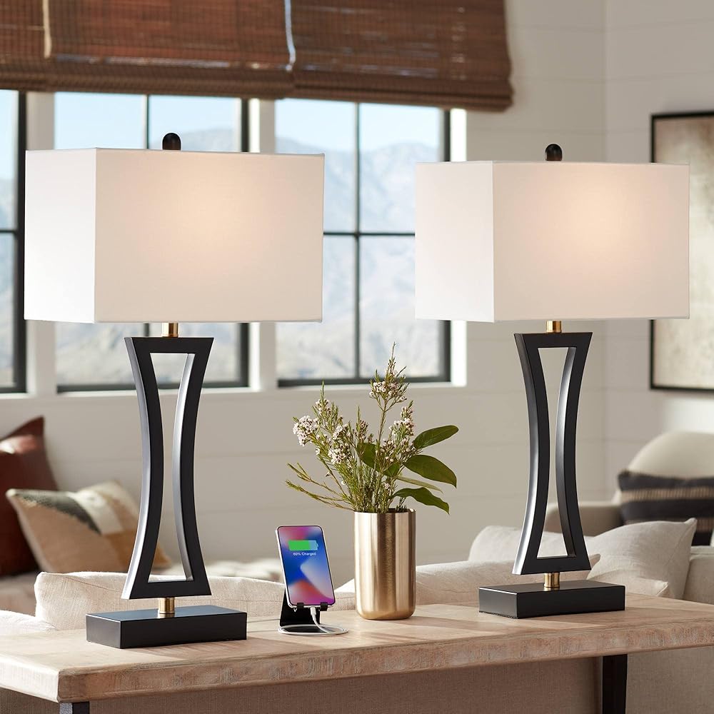 360 Lighting Roxie Modern Table Lamps 31