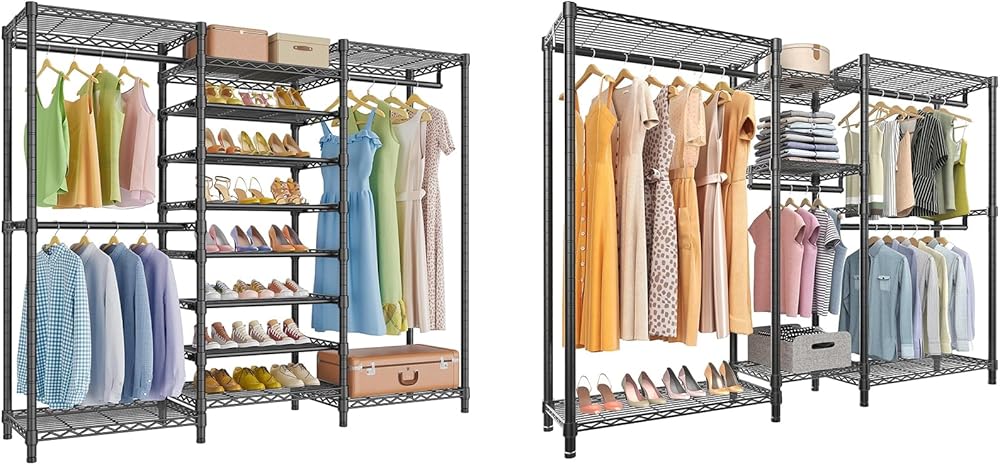VIPEK V6 Garment Rack & S3 Heavy Duty Clothes Rack, Clothing Rack for Hanging Clothes, Wardrobe Closet Organizer