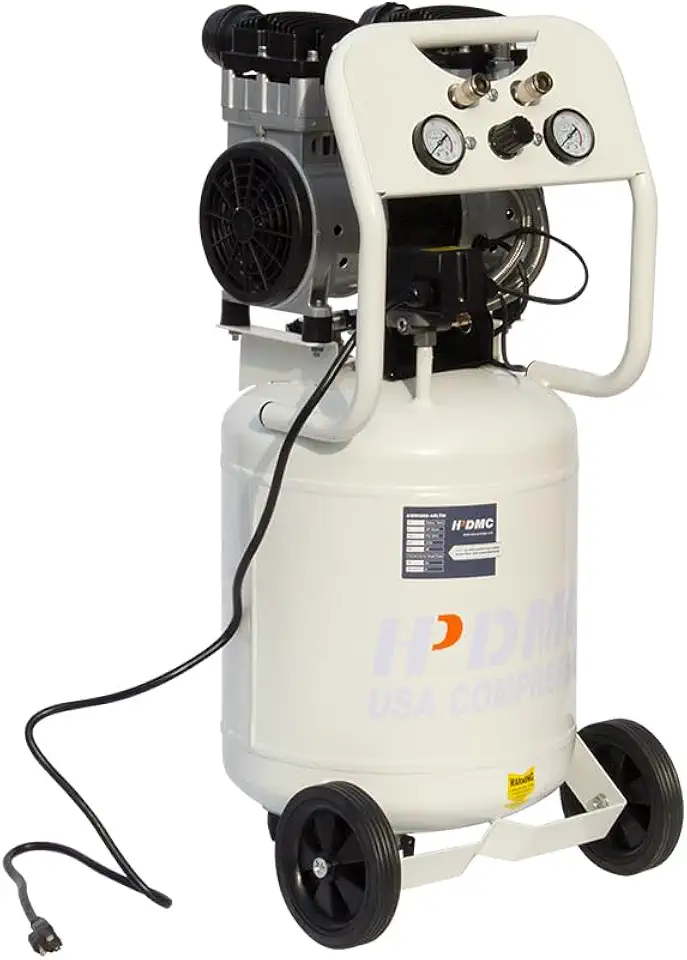 Oil Free Air Compressor,2 HP 11 Gallon 70 dB Ultra Quiet Compressor,5.2 CFM@ 40PSI 4.0 CFM@ 90 PSI Electric Portable Air Compressor