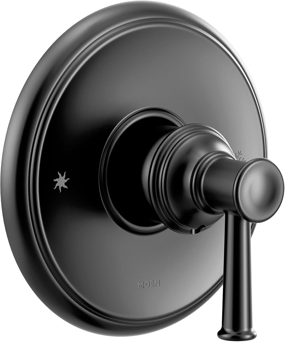 Moen UT3311BL Belfield M-CORE 3-Series 1-Handle Trim Kit, Valve Required, Matte Black