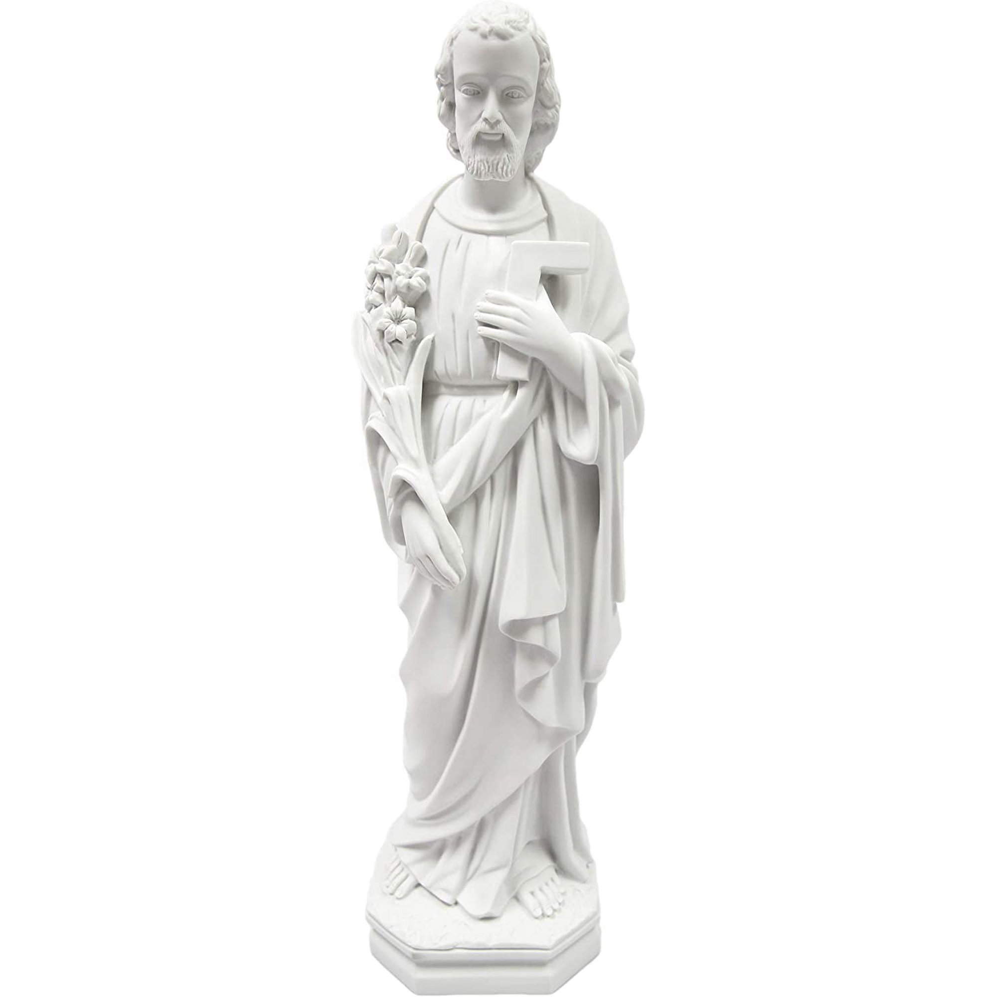 24 Inch Saint St. Joseph The Worker Statue Sculpture Figurine Made in Italy Indoor Outdoor