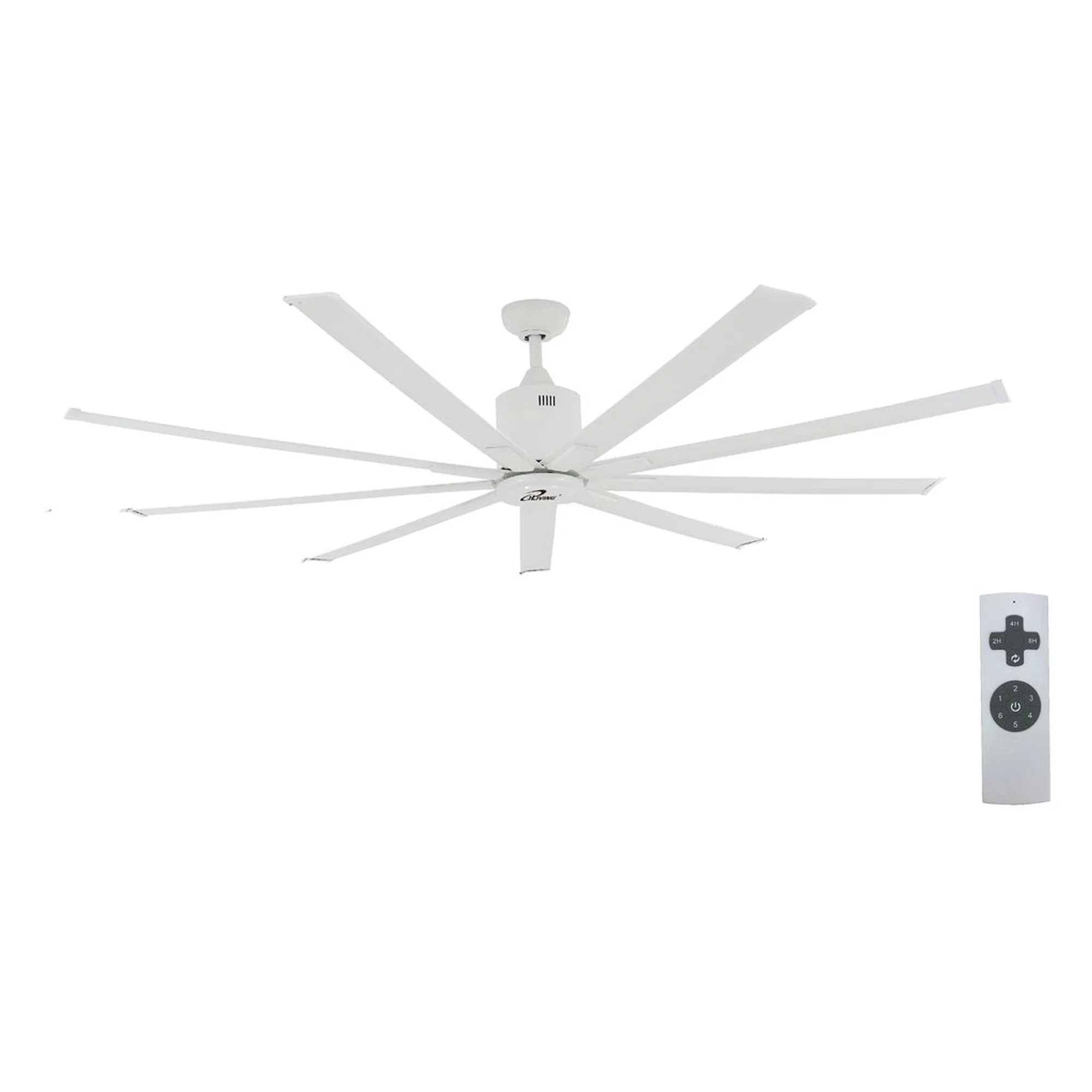 iLiving 72-Inch, 6 feet HVLS 9 Blades BLDC Big Ceiling Fan, High Volume Low Speed HVLS Fan, Reversible Industrial Commercial and Residential, 9900 CFM with IR Remote