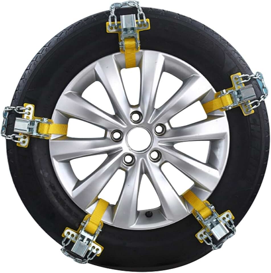 Snow Chains for Cars - Emergency Anti Slip Tire Straps, Car Snow Chain for Trucks Minivan Pickup SUV/ATV/UTV Winter Snow Chains (Size: 10 Roots) (Color : A, Size : 10 Roots)