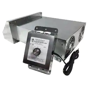 Xchanger 12 in. 2-Speed Reversible Basement Fan with Automatic Humidity Controller