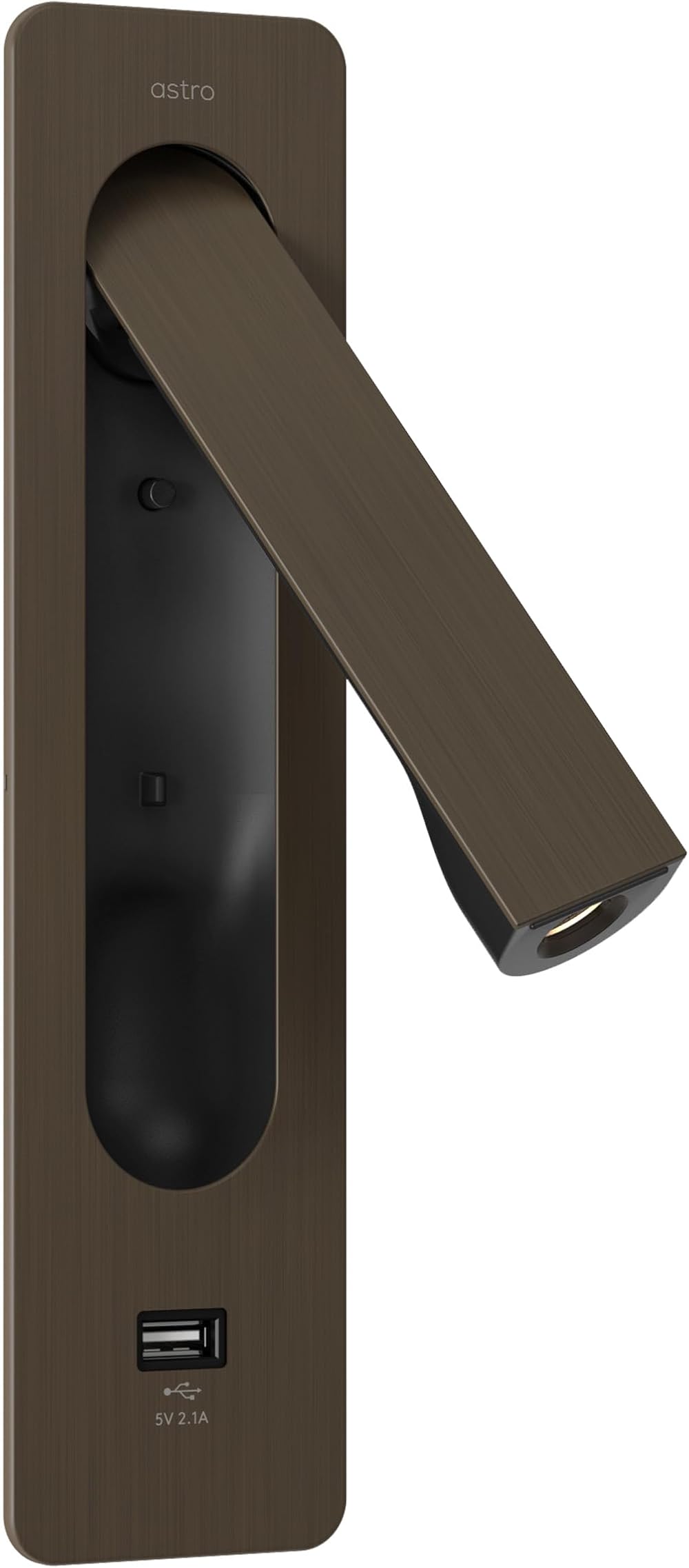 Keta USB Indoor Reading Light (Bronze) - Dry Rated - High Power LED Lamp, Designed in Britain - 1437013-3 Years Guarantee