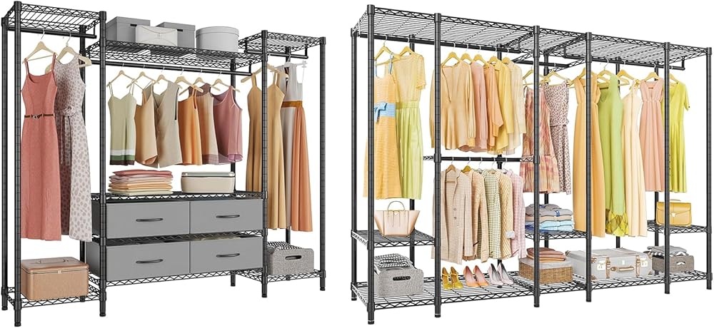 VIPEK V50i Large Garment Rack & V20 Heavy Duty Clothes Rack, Clothing Rack for Hanging Clothes, Wardrobe Closet Organizer