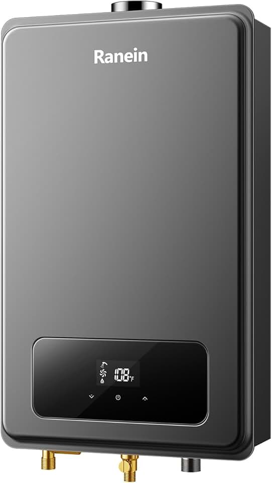 Natural Gas Tankless Water Heater, Indoor Max 5.3 GPM, 130,000 BTU Instant Hot Water Heater
