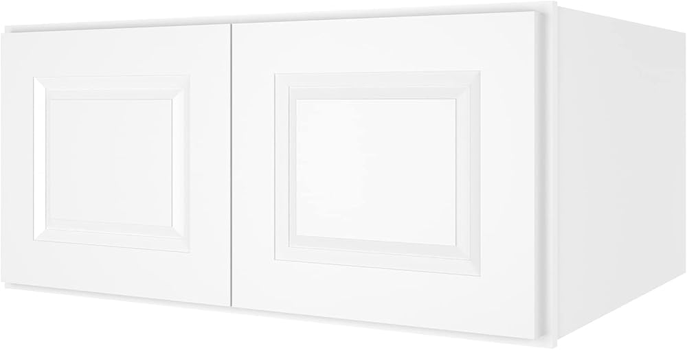 LOVMOR Wall-Mounted Storage Cabinet, Refrigerator Wall Kitchen Cabinet, Storage Cabinet for Kitchen, Bathroom, 24