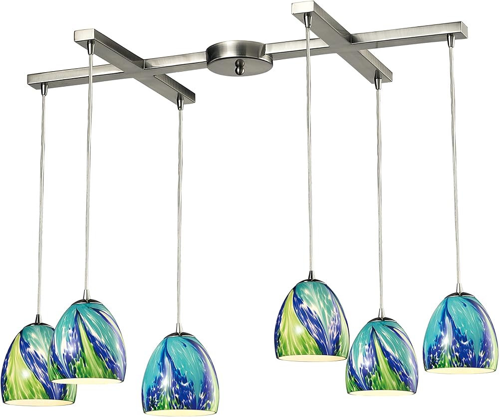 Elk Home 31445/6TB Colorwave Configurable Multi Pendant in Satin Nickel