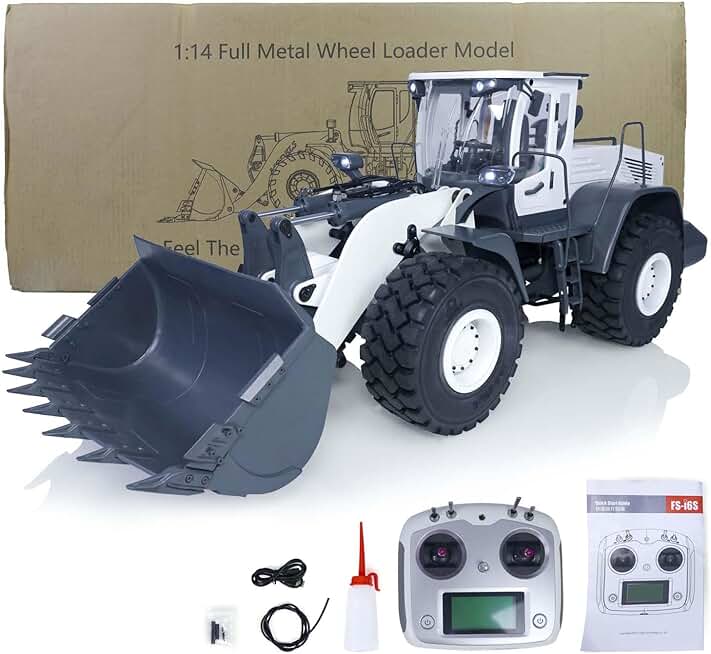 1/14 RC JDMODEL Hydraulic Metal Loader Assembled I6S Radio Valve Pump ESC Model Light Sound System