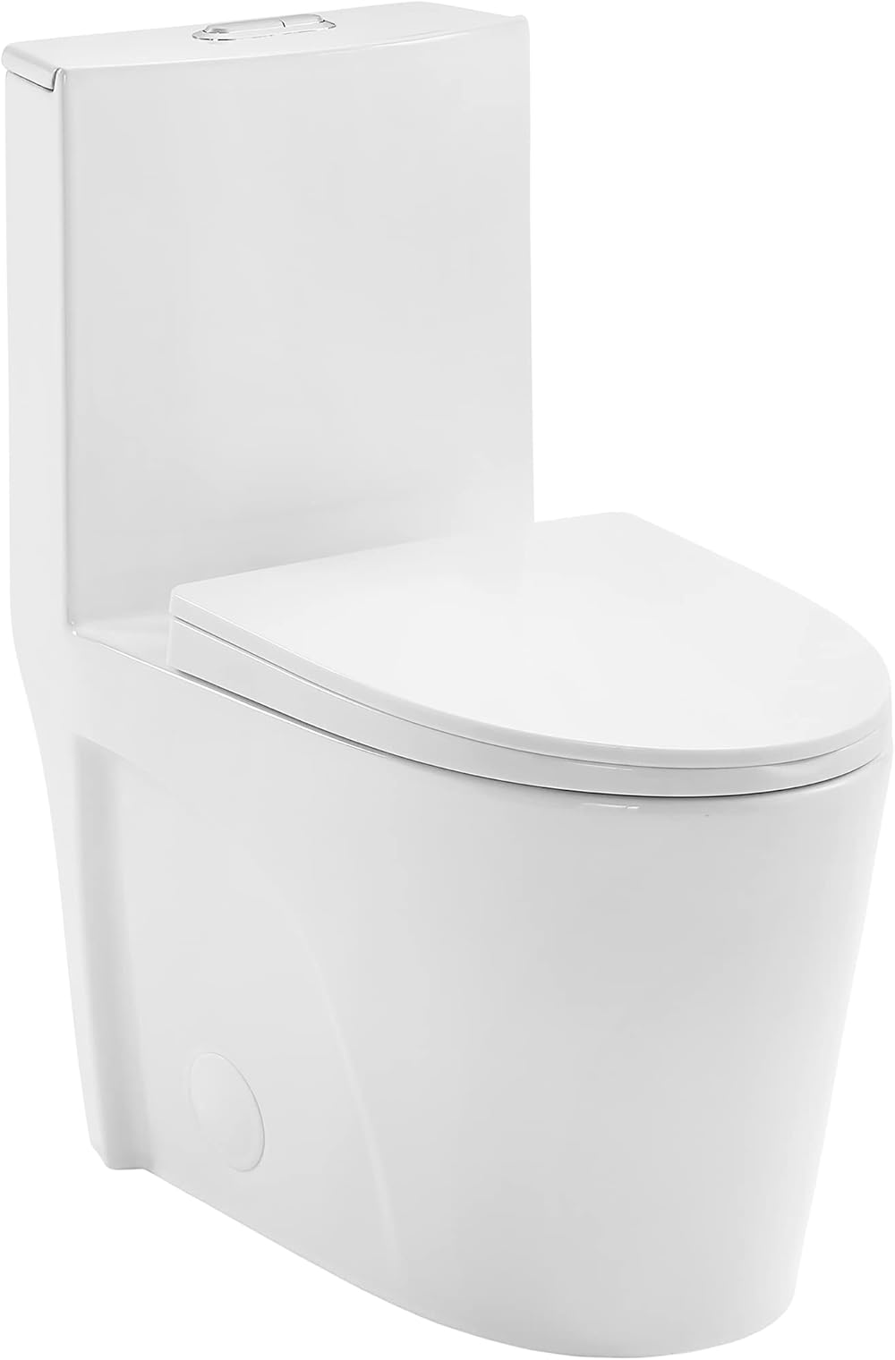 Swiss Madison SM-1T254 St. Tropez One Piece Toilet Dual Tornado Flush 0.8/1.28 GPF with Soft Closing Seat, Comfort Height