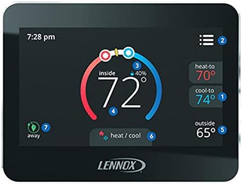 13H14 Comfort Sense 7500 Touchscreen Multi Stage Thermostat