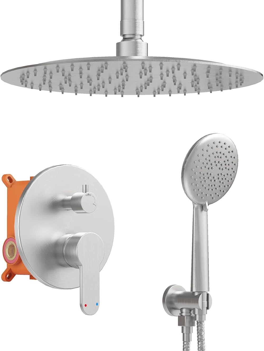 Gabrylly Shower System, Ceiling Shower Faucet Set with 12