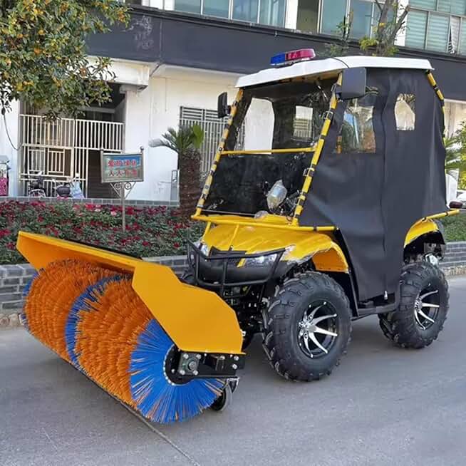 Electric Snowplow Portable Driving Snow Plough Machine Cleaning Cars Snow Blower Clearing Machine