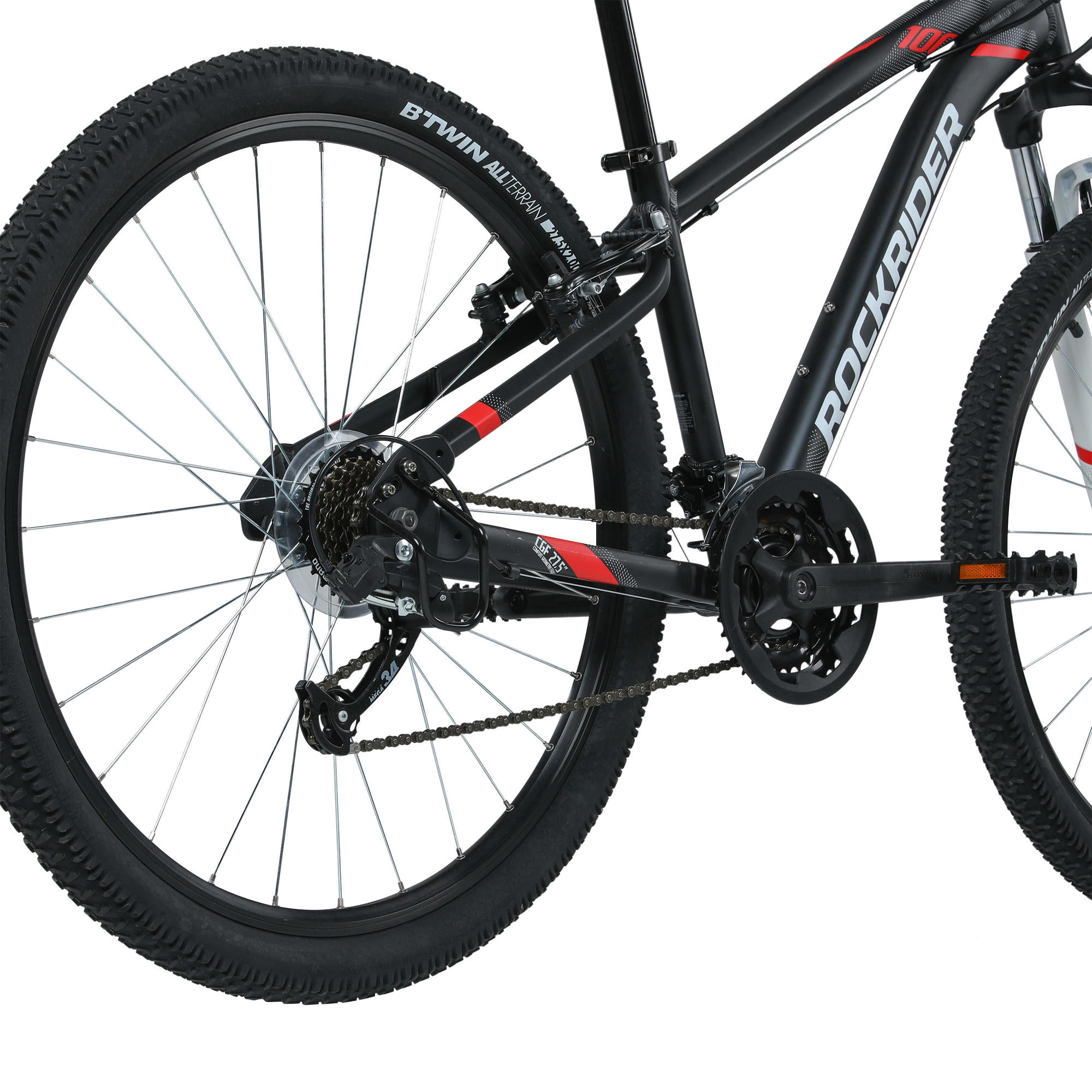 Decathlon Rockrider ST100 Mountain Bike, 27.5 , 21 Speed, Black, Small