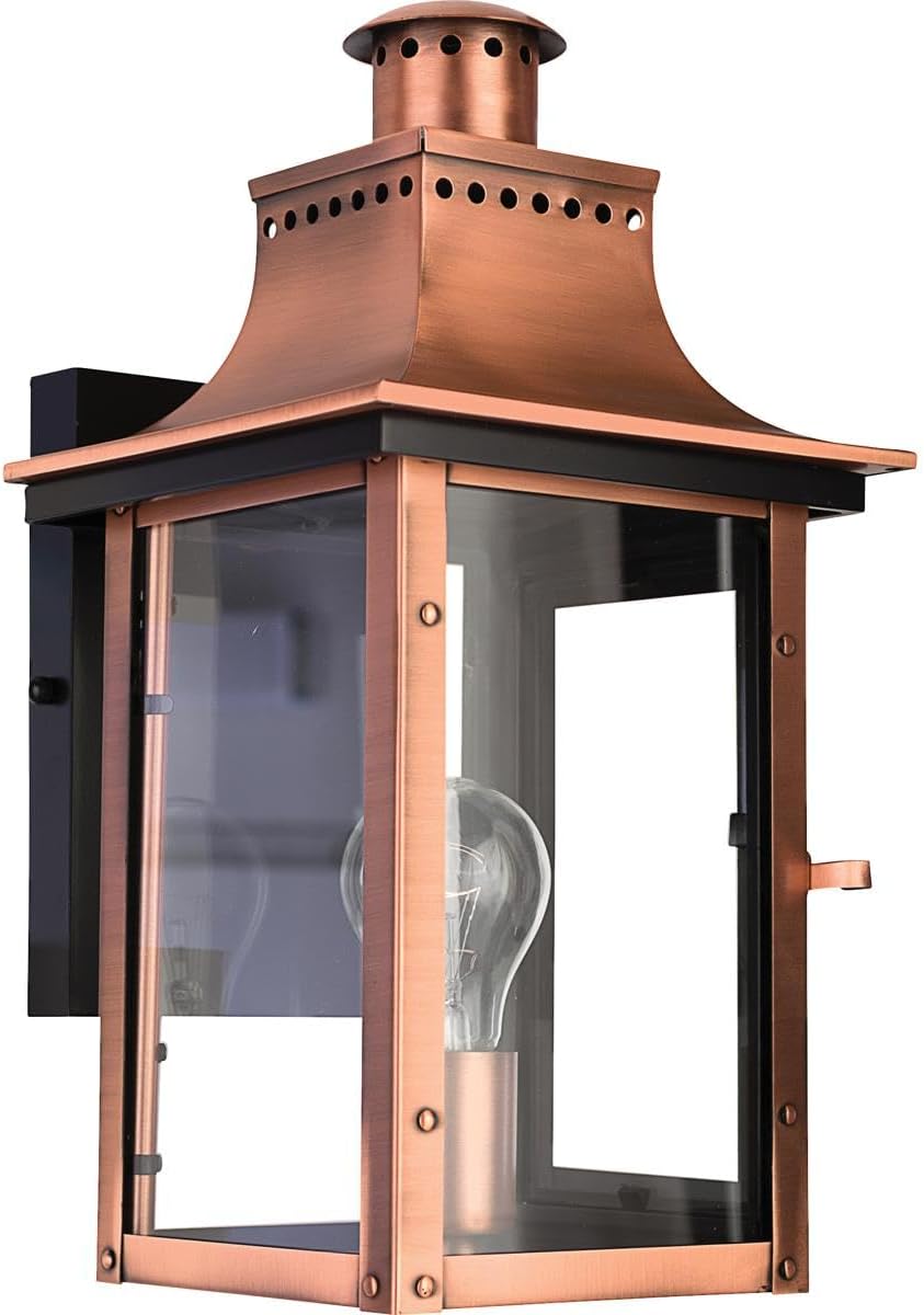 Quoizel CM8408AC Chalmers Outdoor Lantern Wall Sconce, 1-Light 100 Watt, 15