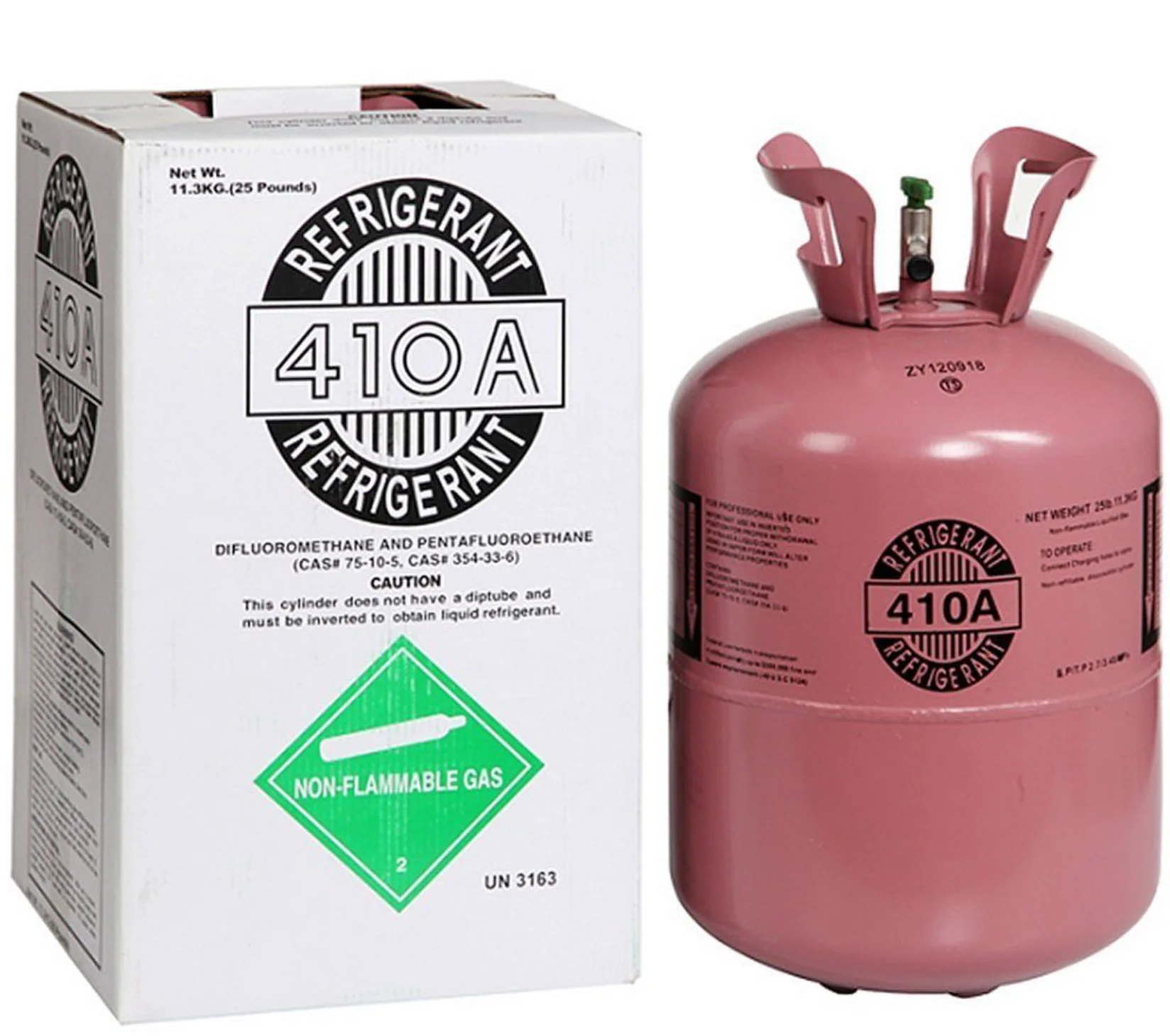 R-410A Refrigerant 25lb of Freon Net Weight 35lb - New Sealed - HVAC