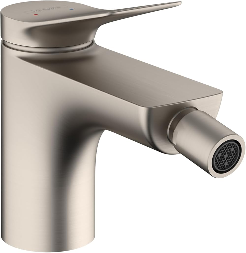 hansgrohe Vivenis Modern 5-inch Tall Bidet Faucet in Brushed Nickel, 75200821