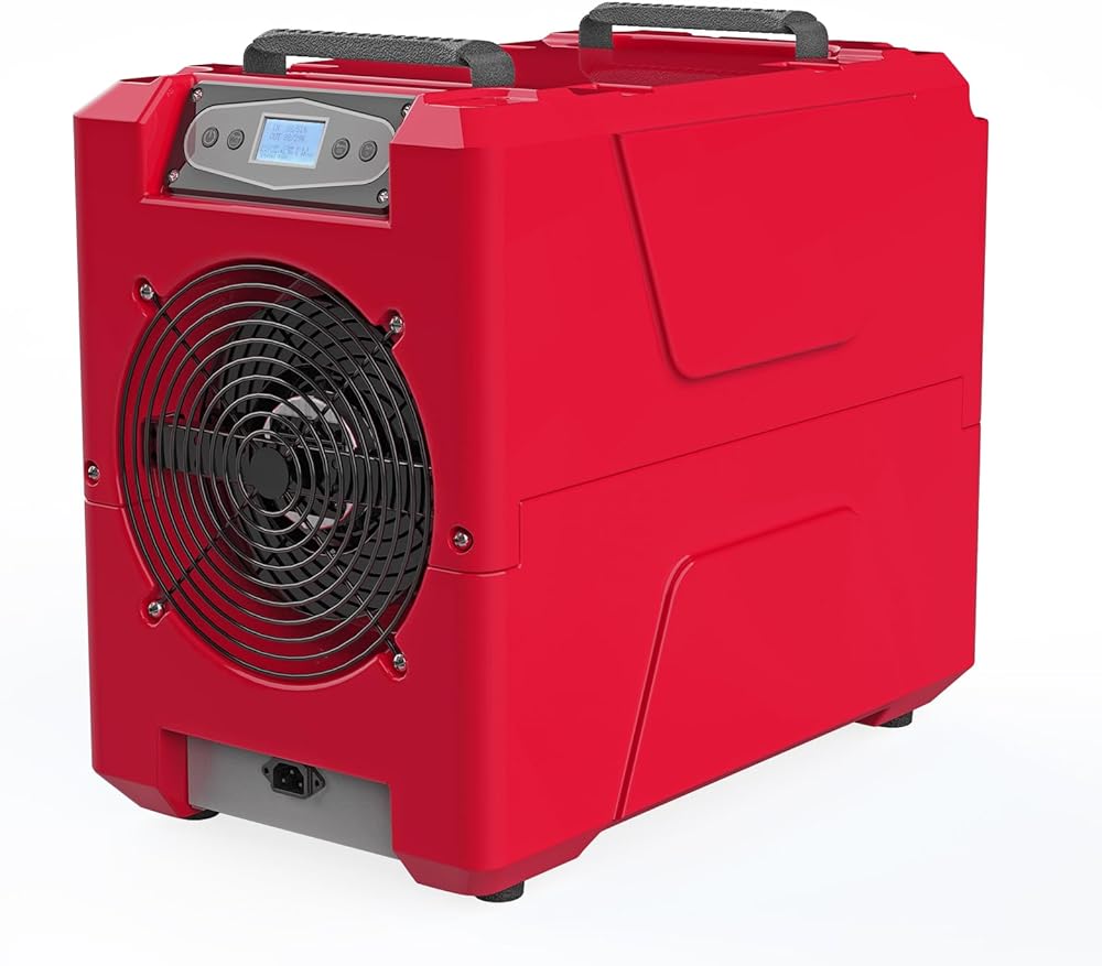 MOUNTO 150Pints LGR Industrial Dehumidifier with Pump and Drain Hose, Portable Dehumidifier with wheels for Home, Basements, Garages, and Job Sites.