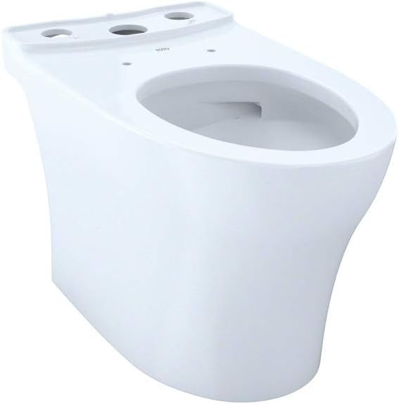 TOTO CT446CUG#01 Aquia IV WASHLET+ Elongated Skirted CeFiONtect, White-CT446CUG Toilet Bowl, Cotton White