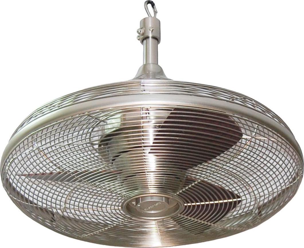 Harbor Breeze Valdosta 20-in Brushed Nickel Indoor/Outdoor Cage Ceiling Fan (3-Blade)