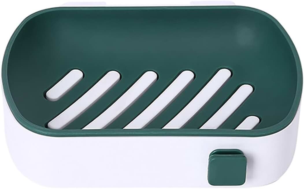 Soap Box Wall-Mounted Soap Box Drain Tray (Color : 02)