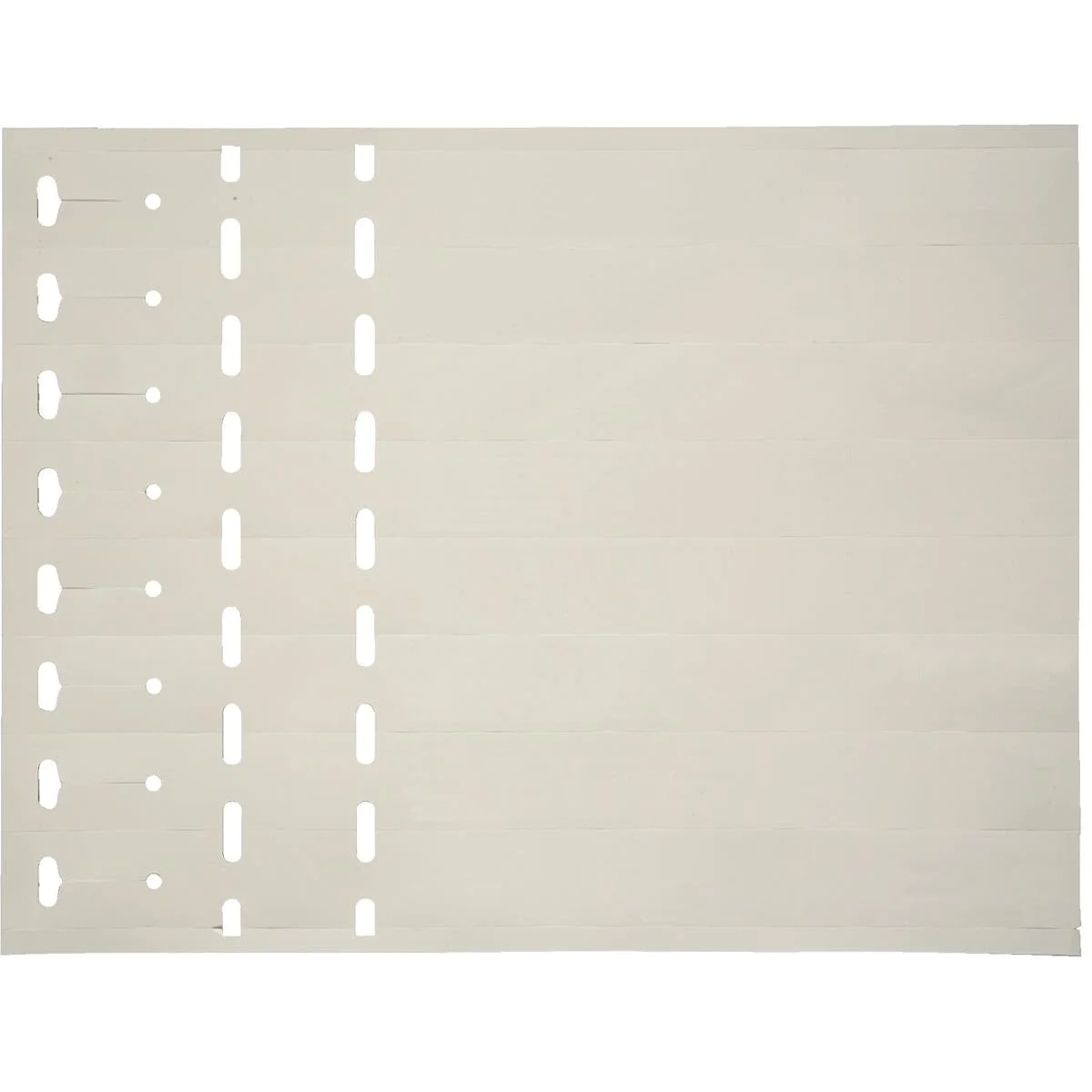 White Laser Strip Loop-Lock Tags