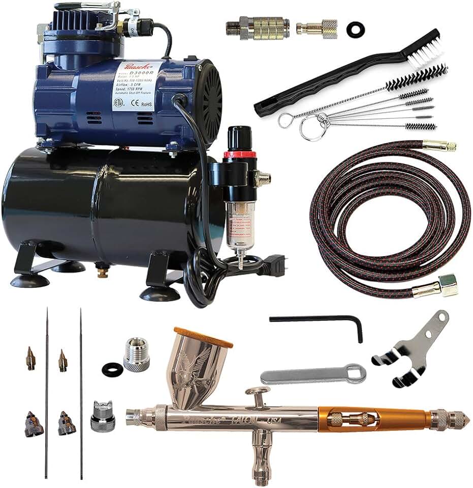 Paasche Airbrush TG-3000DA Airbrush Package,Black